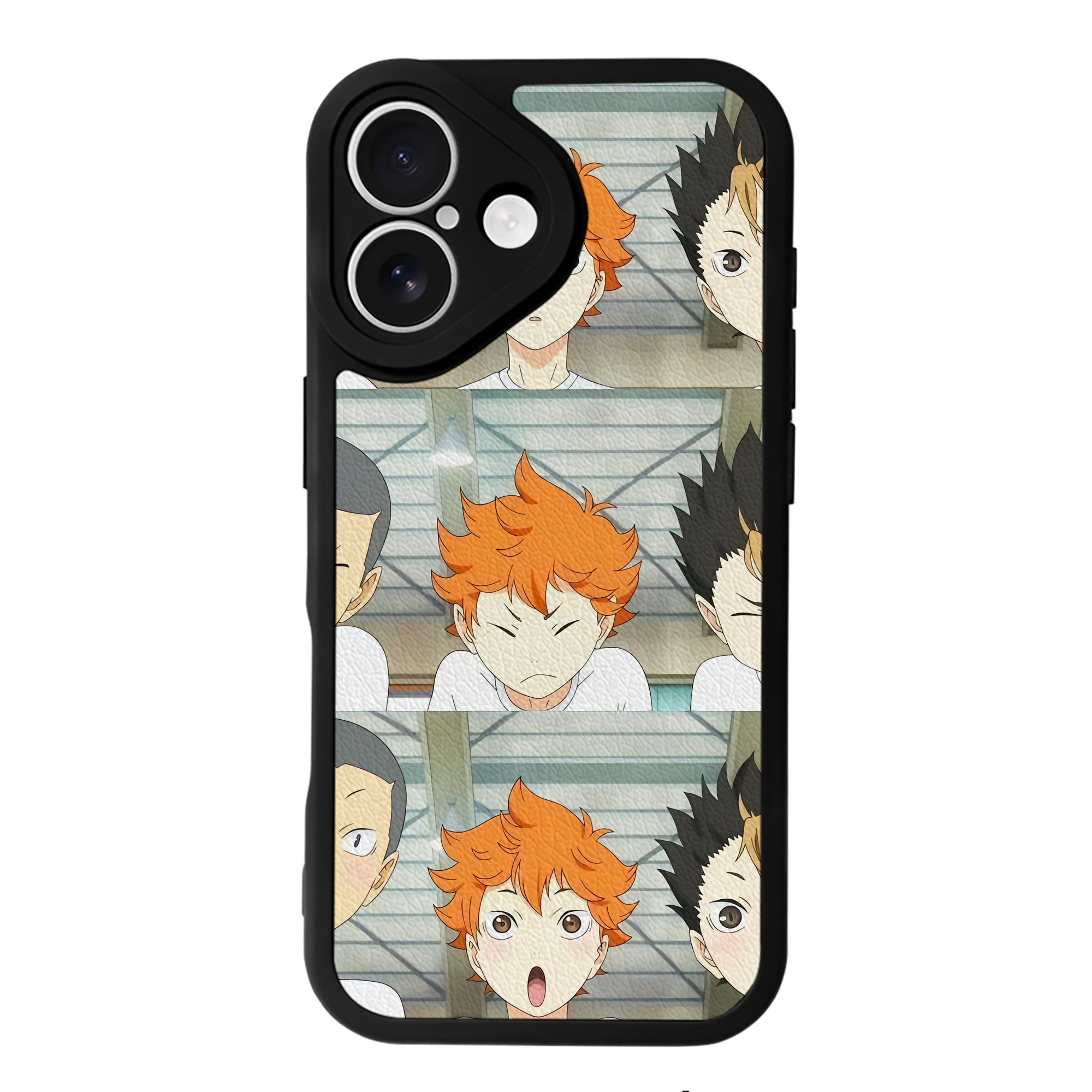 （画像用） ハイキュー!! Haikyu!! 【iPhone 16シリーズ対応】シリコンスマホケース（レザー調） 材質：シリコン